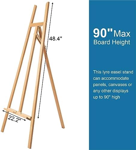 Somime A-Frame Wooden Display Easel Up to 90 High