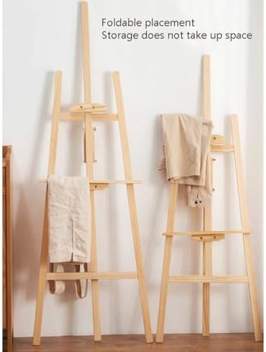 Adjustable A-Frame Wooden Easel for Display and Painting