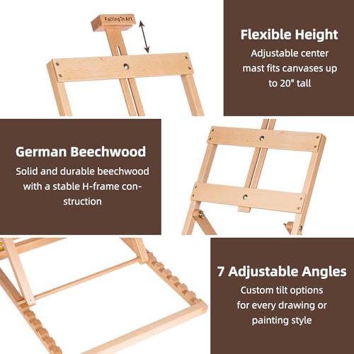 Falling in Art H-Frame Table Top Easel for Painting