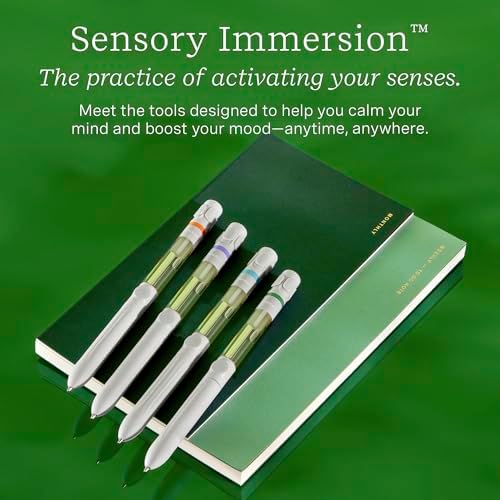 Lifelines Pen Diffuser Set 4 Pack Black Ballpoint Pens with Scented Essential Oils
