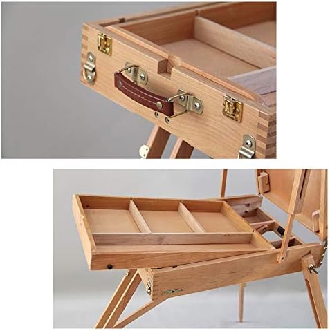 Red Universal Wheel Folding Easel with Storage