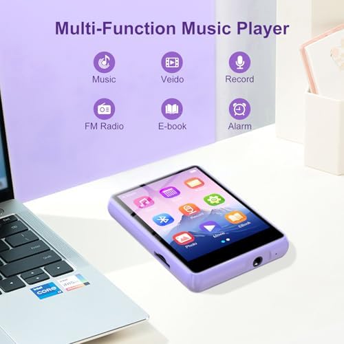 128GB MP3 Player with Bluetooth 54 Purple