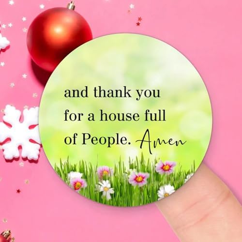 3in Round Label Stickers 100pcs Amen Quotes Seals
