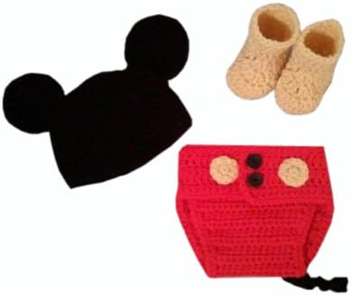 Jastore Baby Costume Mouse Hat and Shoes