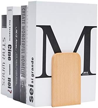 Pandapark Wood Bookends 1 Pair Non-Skid