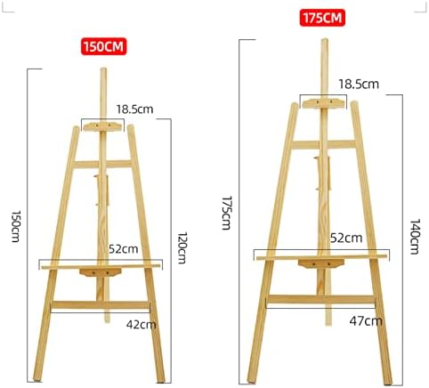 Pink 150cm Wooden A-Frame Easel Stand for Art and Wedding Displays
