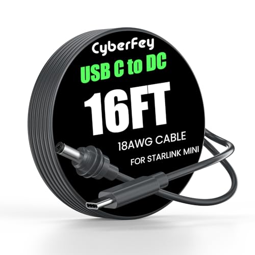 Starlink Mini USB C Power Cable 5M Waterproof