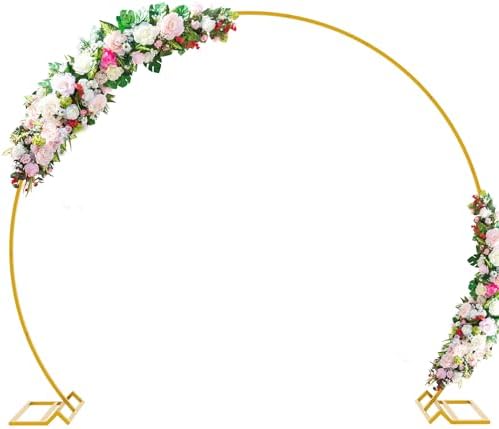 Sturdy 72FT Gold Metal Wedding Arch Stand
