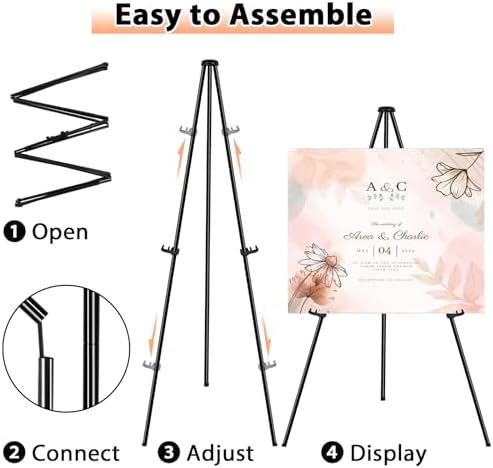 Instant Display Easel Stand 63 Collapsible Portable Art Easel