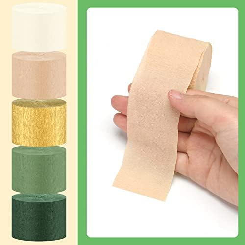Kisston 10 Rolls Crepe Paper Streamers for Decorations