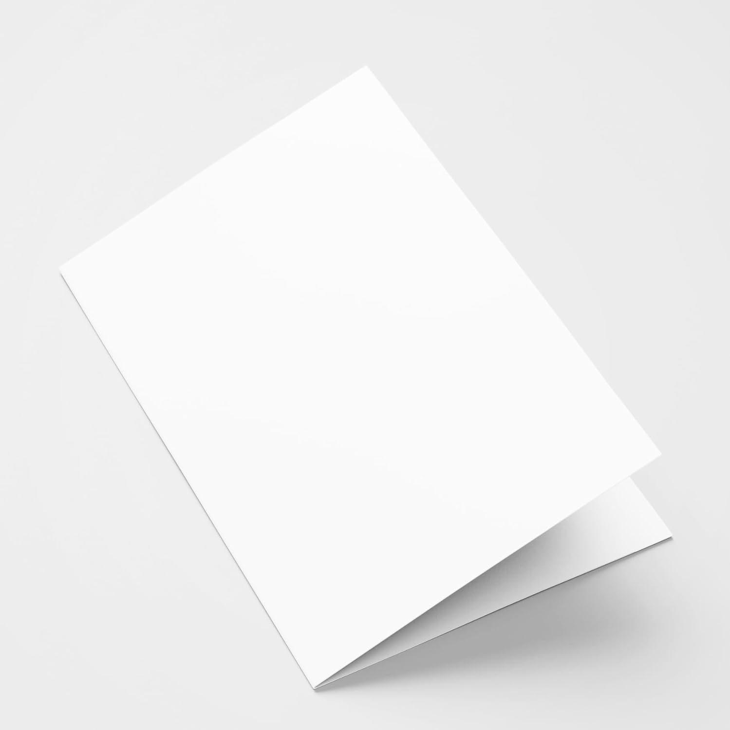 4x6 Plain White Folding Tent Cards Set of 50
