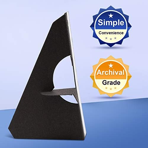 Lineco Self-Stick Easel Backs 5 Inch Black 25 Pack