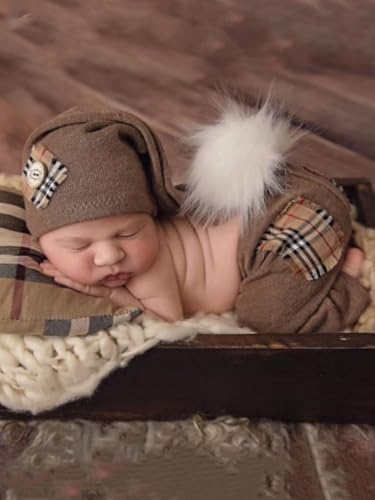 Vomdrok Newborn Boy Hat and Pants Set