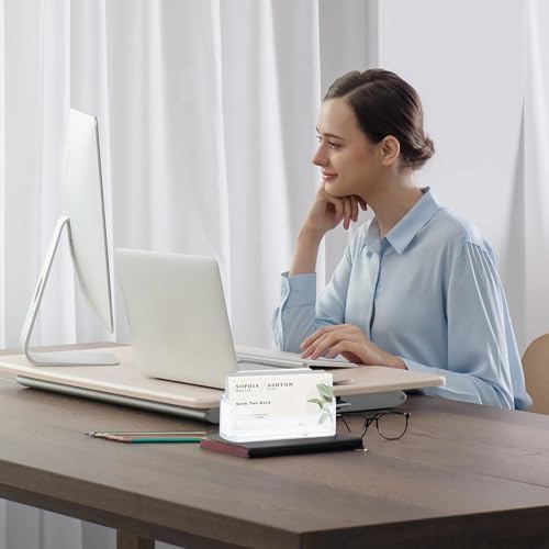 60 Pack Acrylic Business Card Holder for Desk