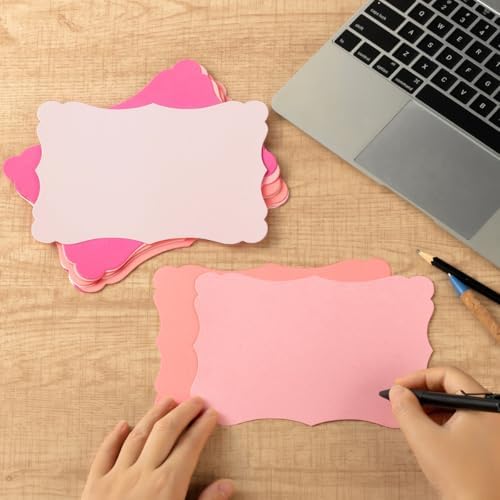 50 Pack Blank Kraft Cards 5x7in for DIY Invitations and Greeting Cards