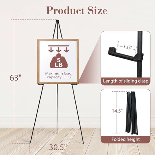 AZEAM 10 Pack 63 Inch Adjustable Easel Stand