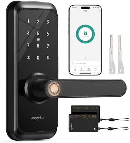 5-in-1 Keyless Entry Deadbolt with Fingerprint and APP Control