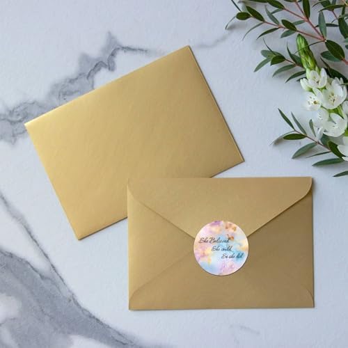 3in Round Label Stickers 100pcs Quotes Decals for Envelopes Bottles Boxes