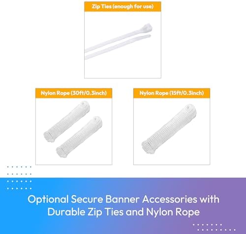 Custom Vinyl Banner with HD Printing - 1x2ft Indoor Outdoor