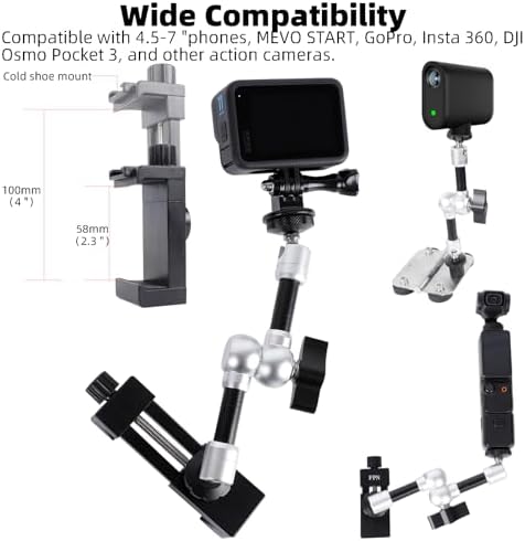FPN Magnetic Phone Fence Mount with Clip Kit for Action Cameras