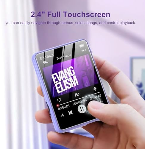 128GB MP3 Player with Bluetooth 54 Purple