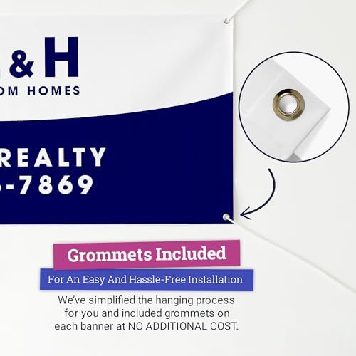 CustomForMe Personalized Vinyl Banner 2x2