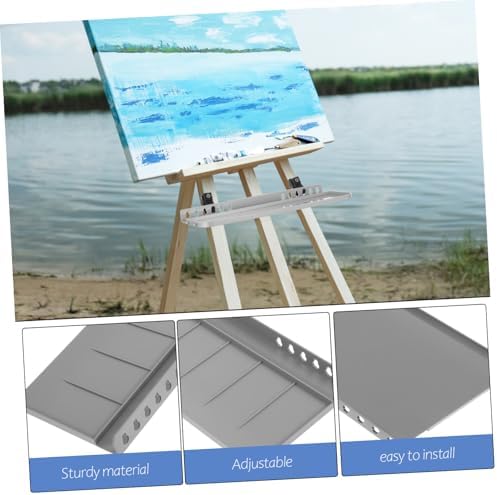 Portable Easel Tray for Paint Brushes and Tools Storage