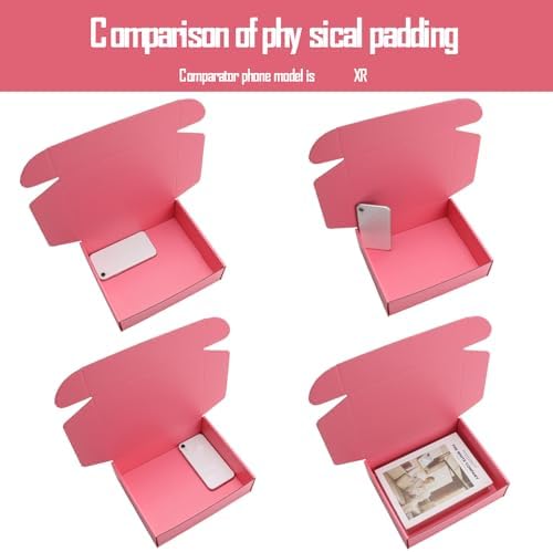 Pink Corrugated Cardboard Shipping Box with Lids