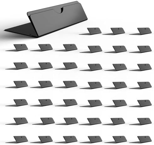 Heavy Duty Black Metal Place Card Holders for 40 PCs