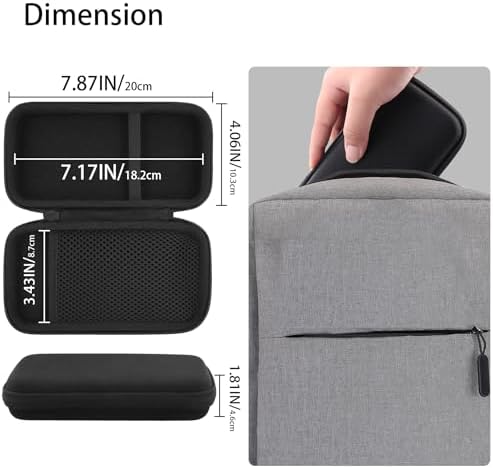 co2CREA Hard Case for Casio fx-9750GIII Graphing Calculators - Black