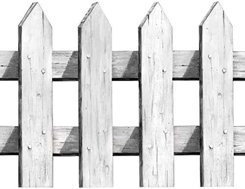 Beistle 6 Piece White Picket Fence Border Decorations