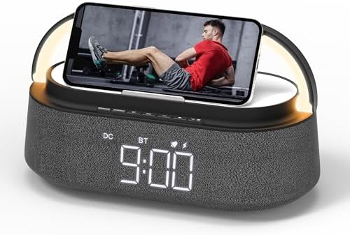 FREEFISH 6-in-1 Bluetooth Speaker with Wireless Charger and Night Light