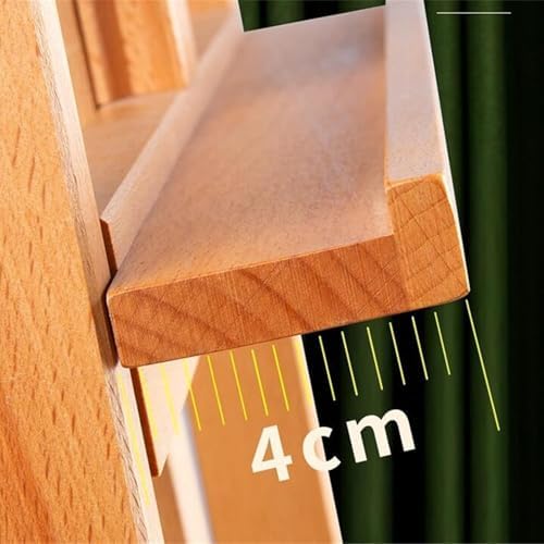 Sturdy Wooden H-Frame Art Easel with Storage Drawer