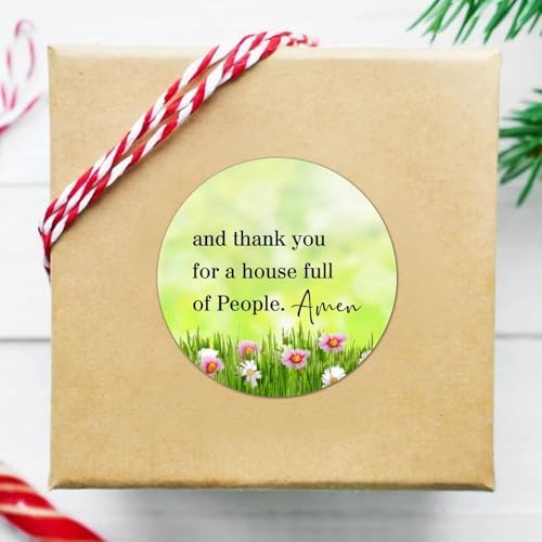 3in Round Label Stickers 100pcs Amen Quotes Seals