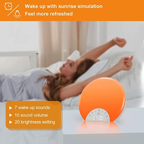 ANTDALIS Sunrise Alarm Clock with Dual Alarms and 7 Nature Sounds