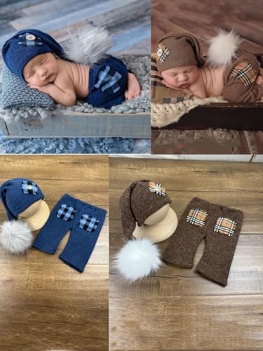 Vomdrok Newborn Boy Hat and Pants Set