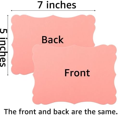 50 Pack Blank Kraft Cards 5x7in for DIY Invitations and Greeting Cards