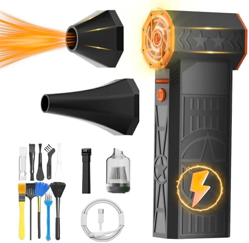 Rilicco Electric Air Duster with Reverse Charging and Variable Speed