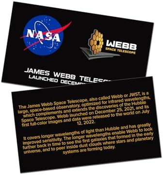 Infusion James Webb Space Telescope Crystal Paperweight with Info Card Gift Set