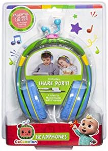 Cocomelon Toddler Headphones with Share Port for Kids
