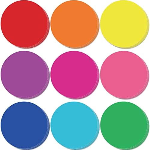 Geyee 108 Pcs Circle Cutouts for Classroom Decorations