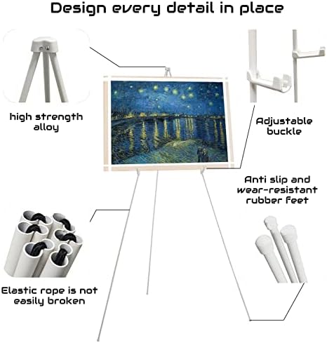 Thickened 63 Inch White Easel Stand for Display