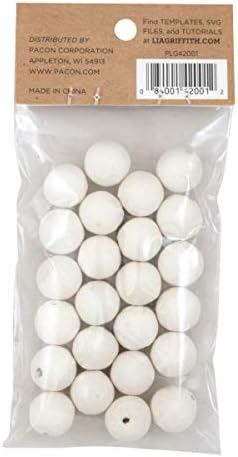 Lia Griffith Cotton Paper Balls 15mm White 24 Count