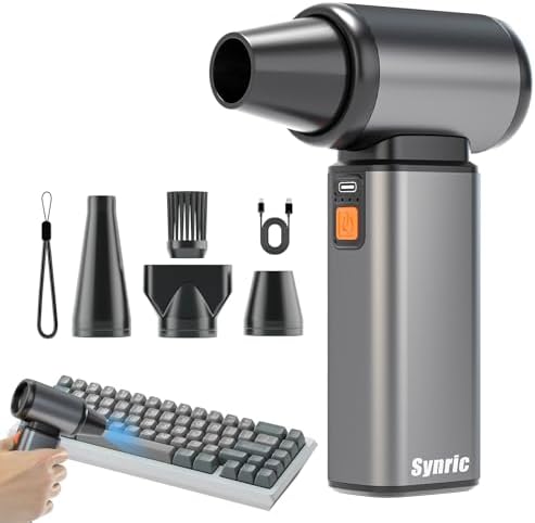 Synric Cordless Air Duster with Stepless Speed Control