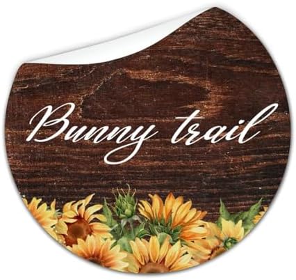 3in Round Label Stickers 100pcs Bunny Trail Quotes Decals