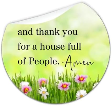 3in Round Label Stickers 100pcs Amen Quotes Seals