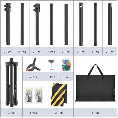 Adjustable Backdrop Stand Kit for Studio Photography and Parties