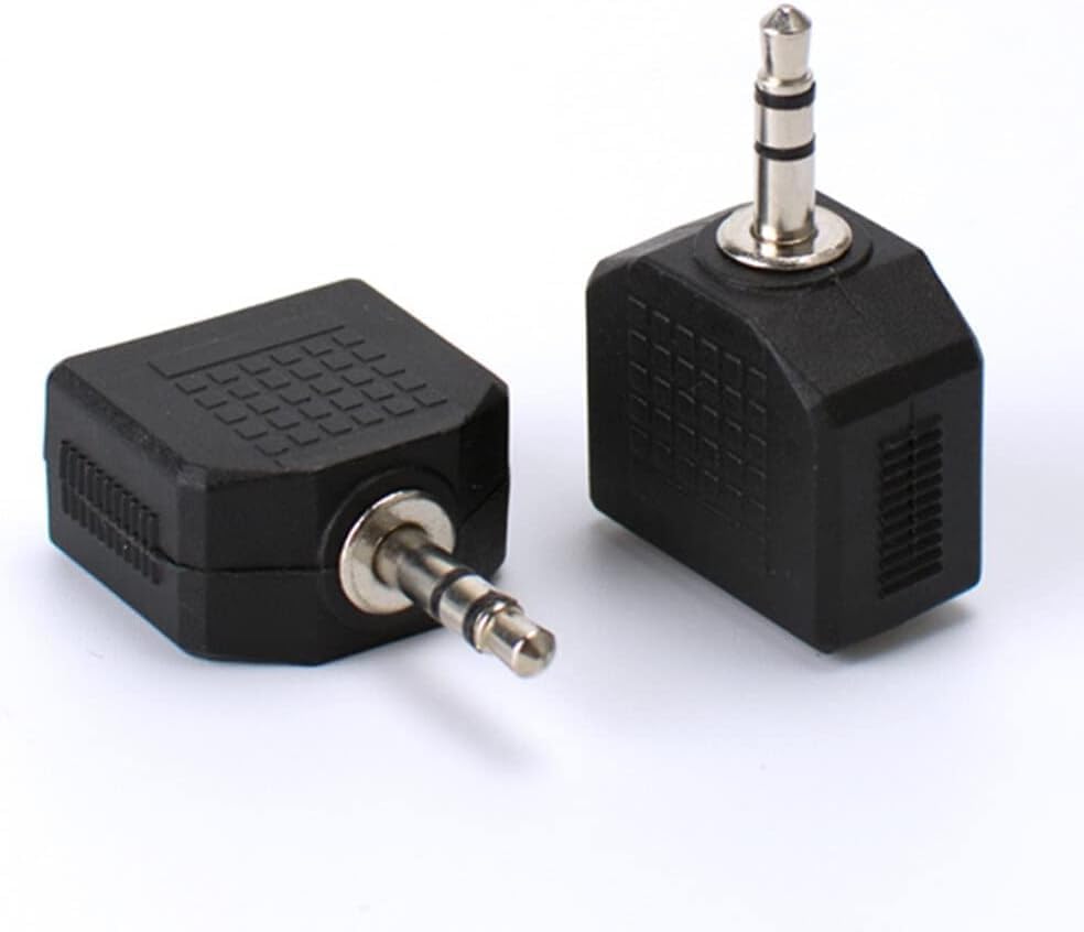 35mm Headphone Jack Dual Splitter for Tablets Laptops and Phones
