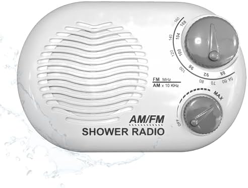 Ken-Tech Shower Radio with Carrying Strap