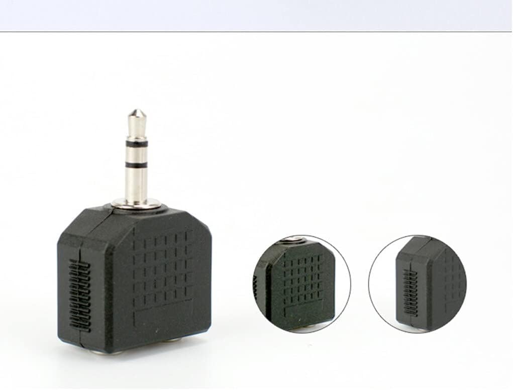 35mm Headphone Jack Dual Splitter for Tablets Laptops and Phones